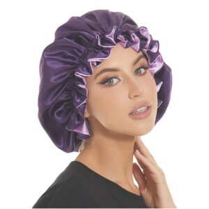 Soft satin hair bonnet